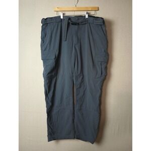Duluth Trading Co.‎ Cargo Hiking Outdoor Pants Belted Nylon Size 3XL Black S